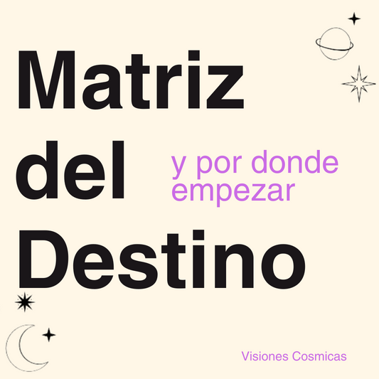 Y por donde empezar: Matriz Destino